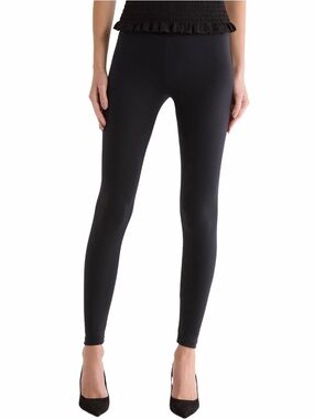 Matty M Mid-Rise Thick Heavyweight Black Leggings
